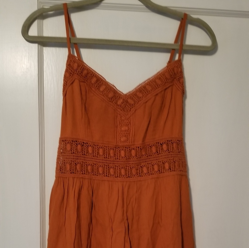 Orange short dress